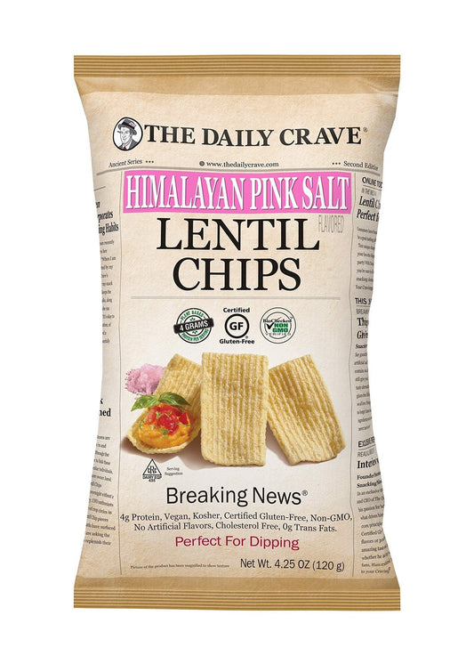 THE DAILY CRAVE Himalayan Pink Salt Lentil Chips