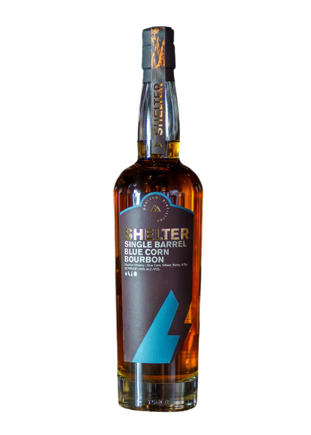 SHELTER DISTILLING Single Barrel Blue Corn Bourbon Whiskey
