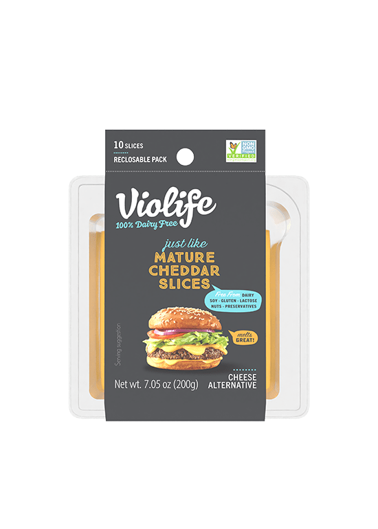 VIOLIFE Mature Cheddar Cheese Slices