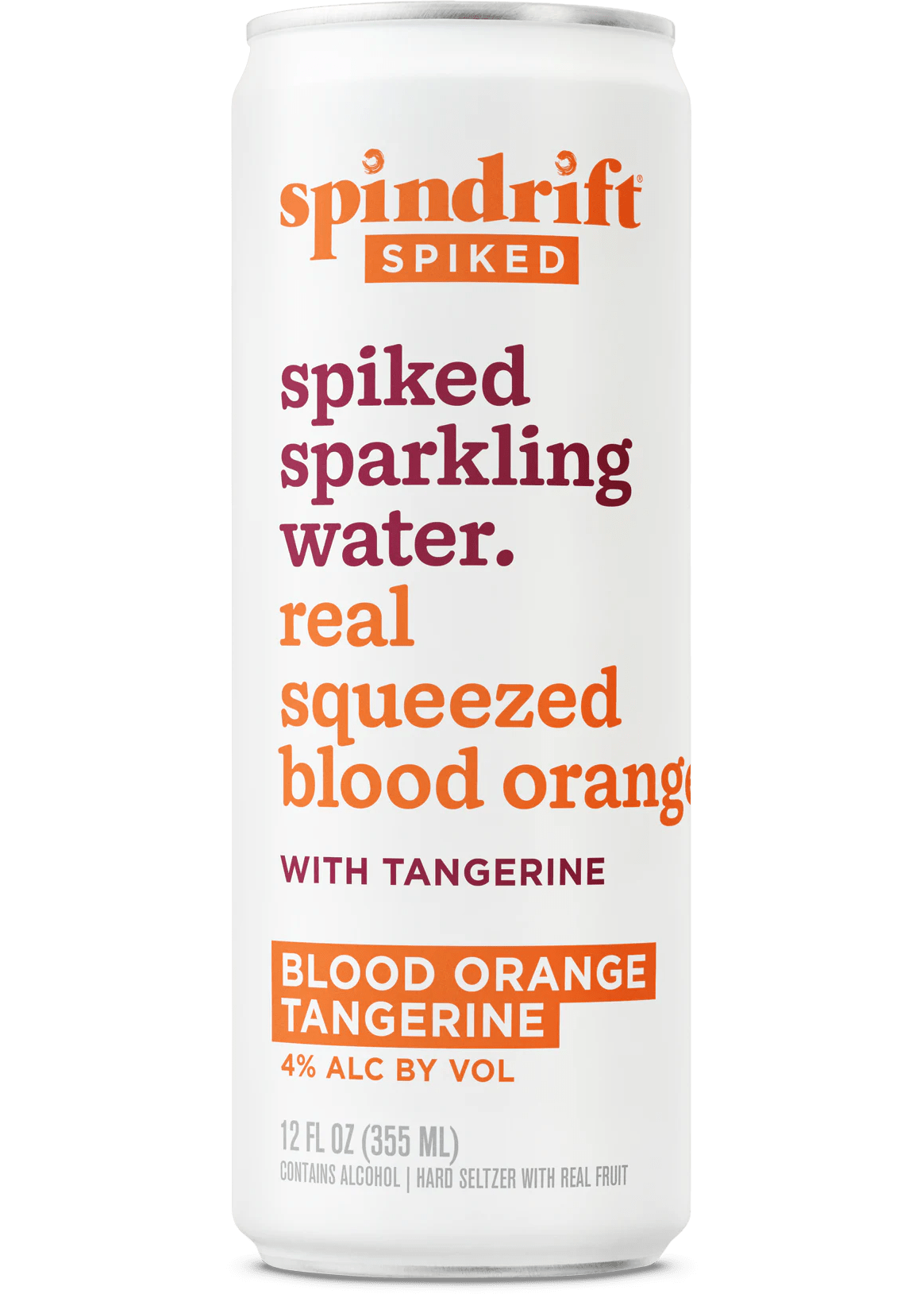 SPINDRIFT Spiked Blood Orange Tangerine