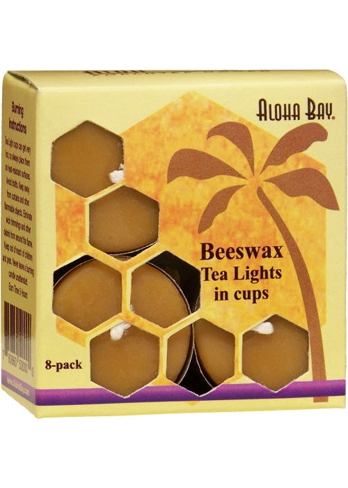 ALOHA BAY Beeswax Tea Lights In Cups