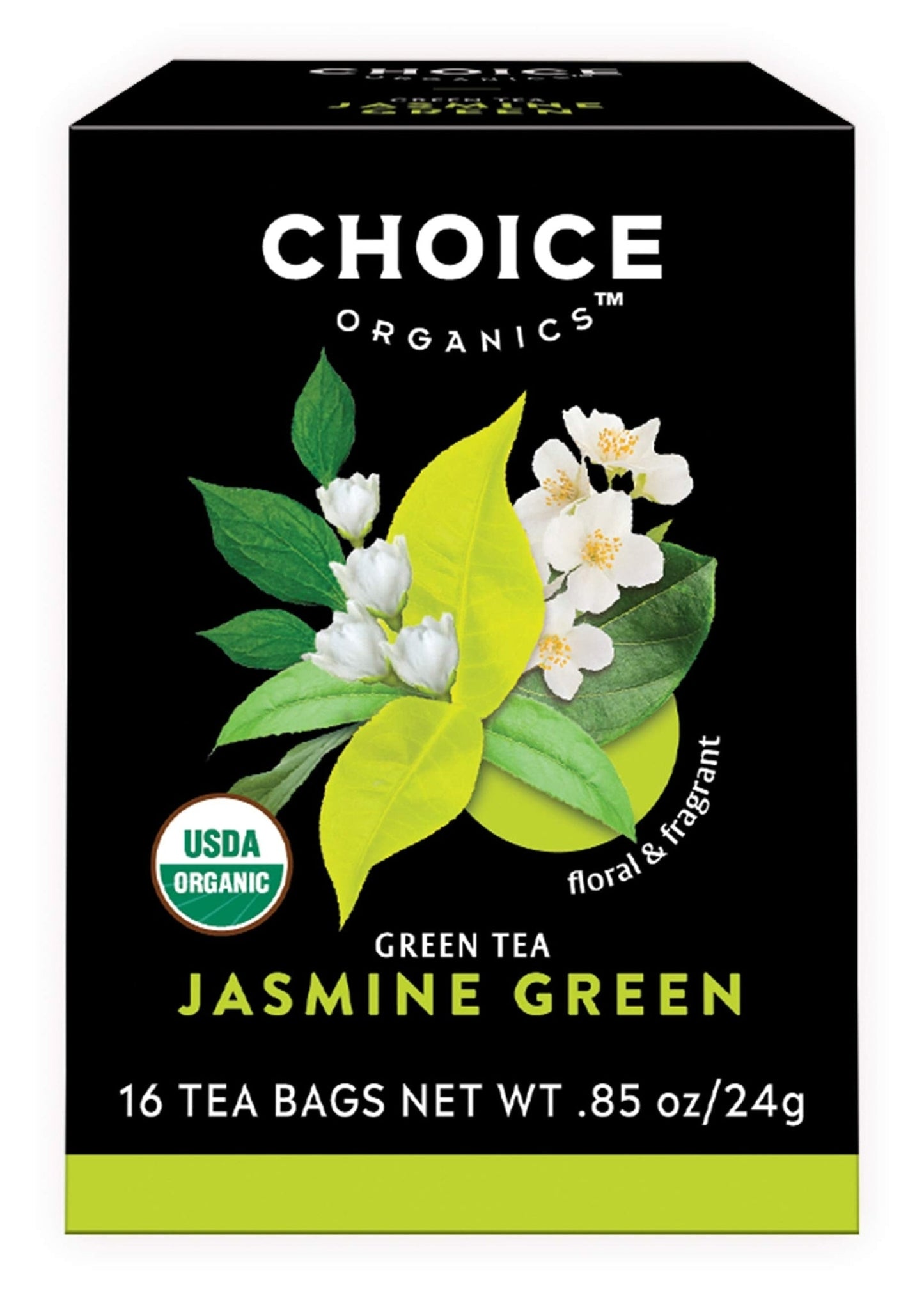 CHOICE TEA Organic Jasmine Green Tea