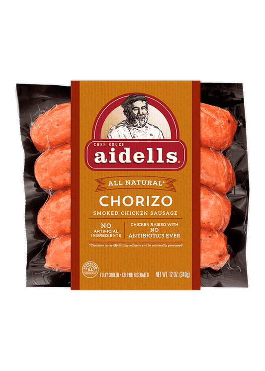 AIDELLS Smoked Chicken Sausage Chorizo
