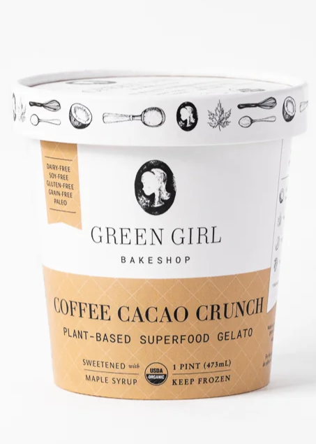 GREEN GIRL BAKESHOP Coffee Cacao Crunch Pint