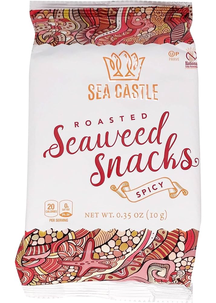 SEA CASTLE Spicy Roasted Seaweed Snacks