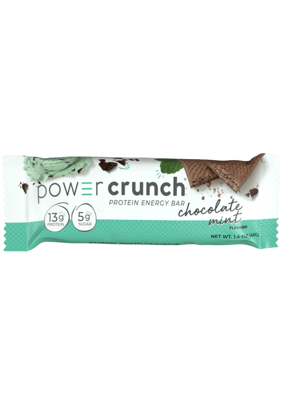 POWER CRUNCH Chocolate Mint Protein Energy Bar
