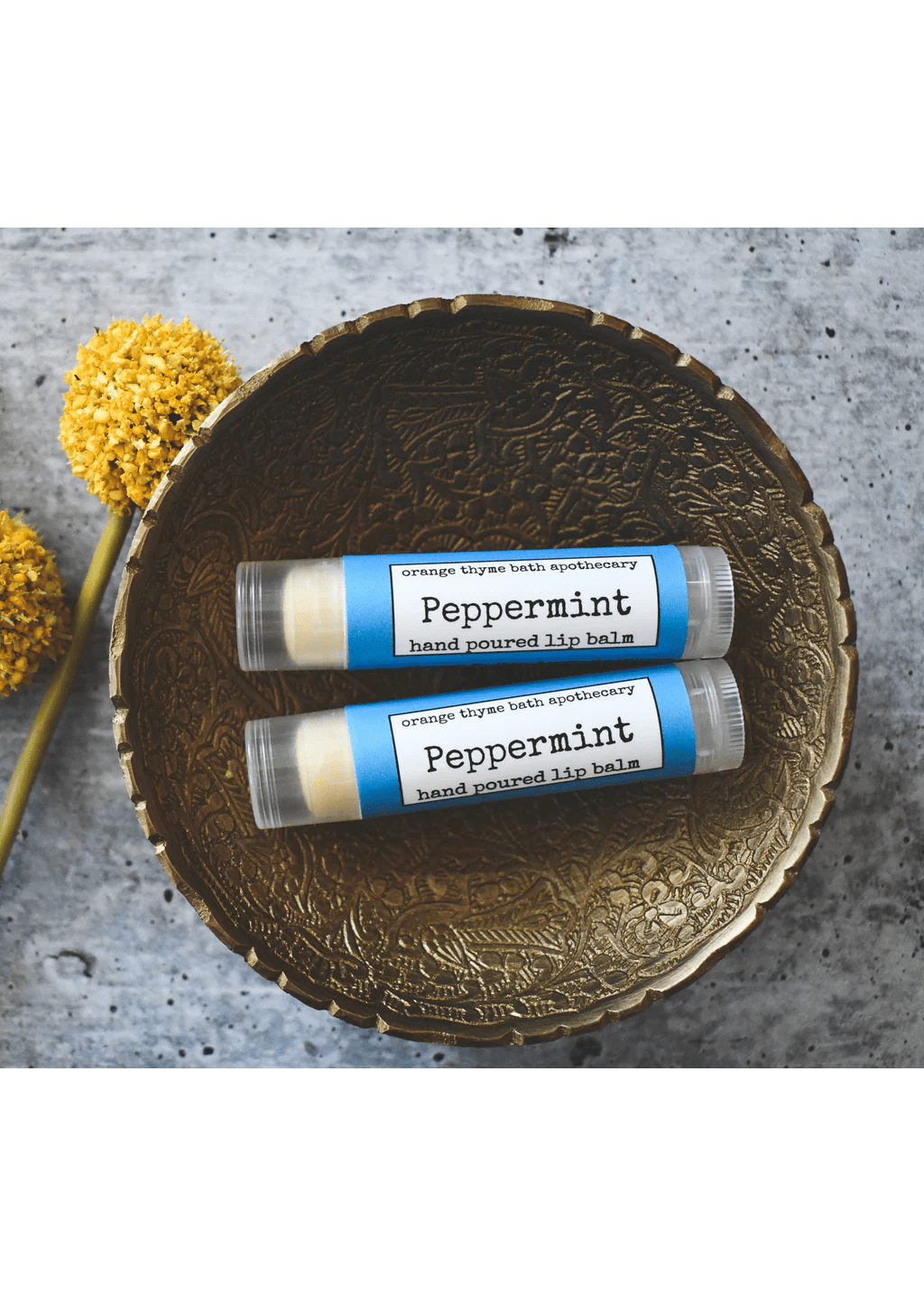 ORANGE THYME BATH APOTHECARY Peppermint Lip Balm