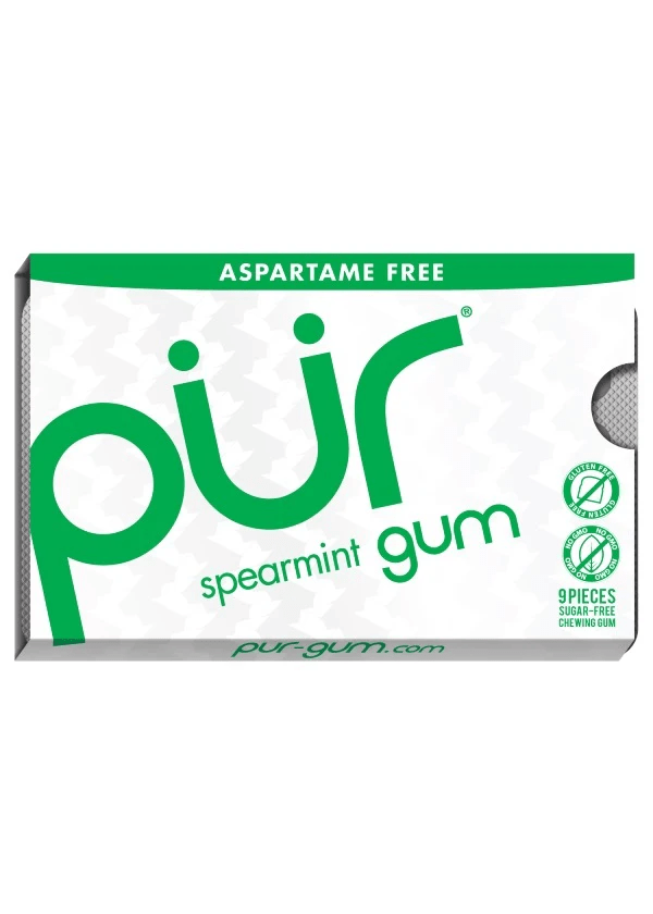 PUR Aspartame Free Spearmint Gum Small Pack