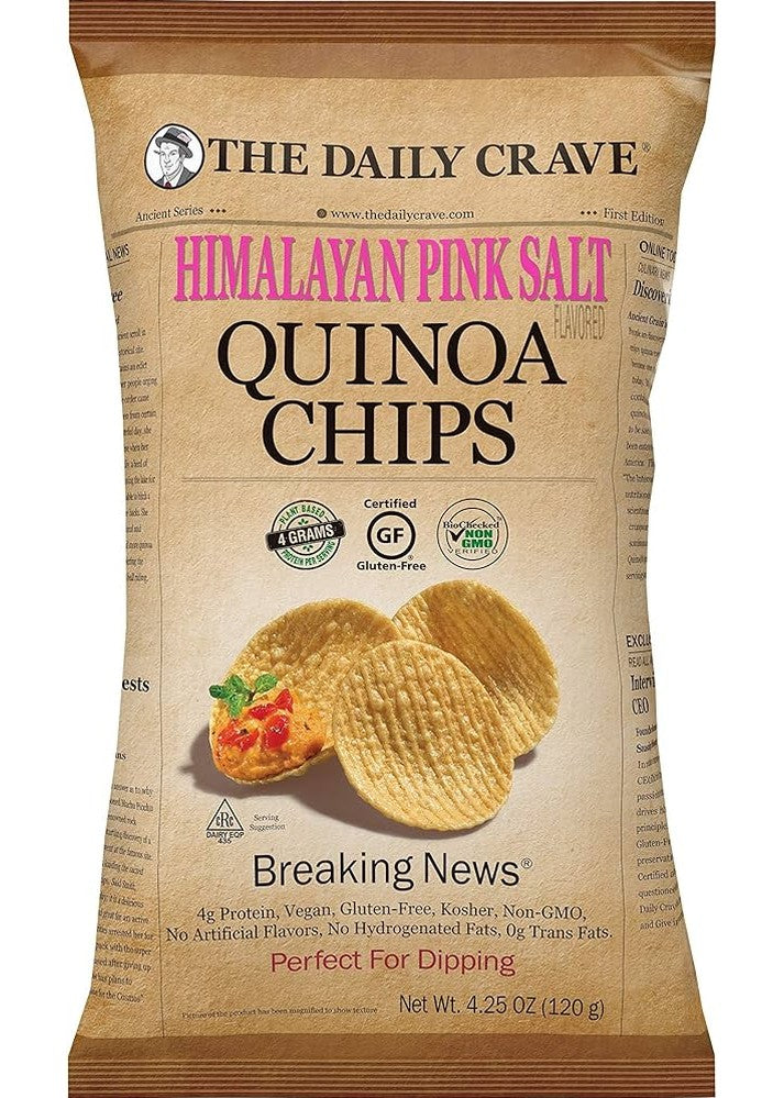THE DAILY CRAVE Himalayan Pink Salt Quinoa Chips