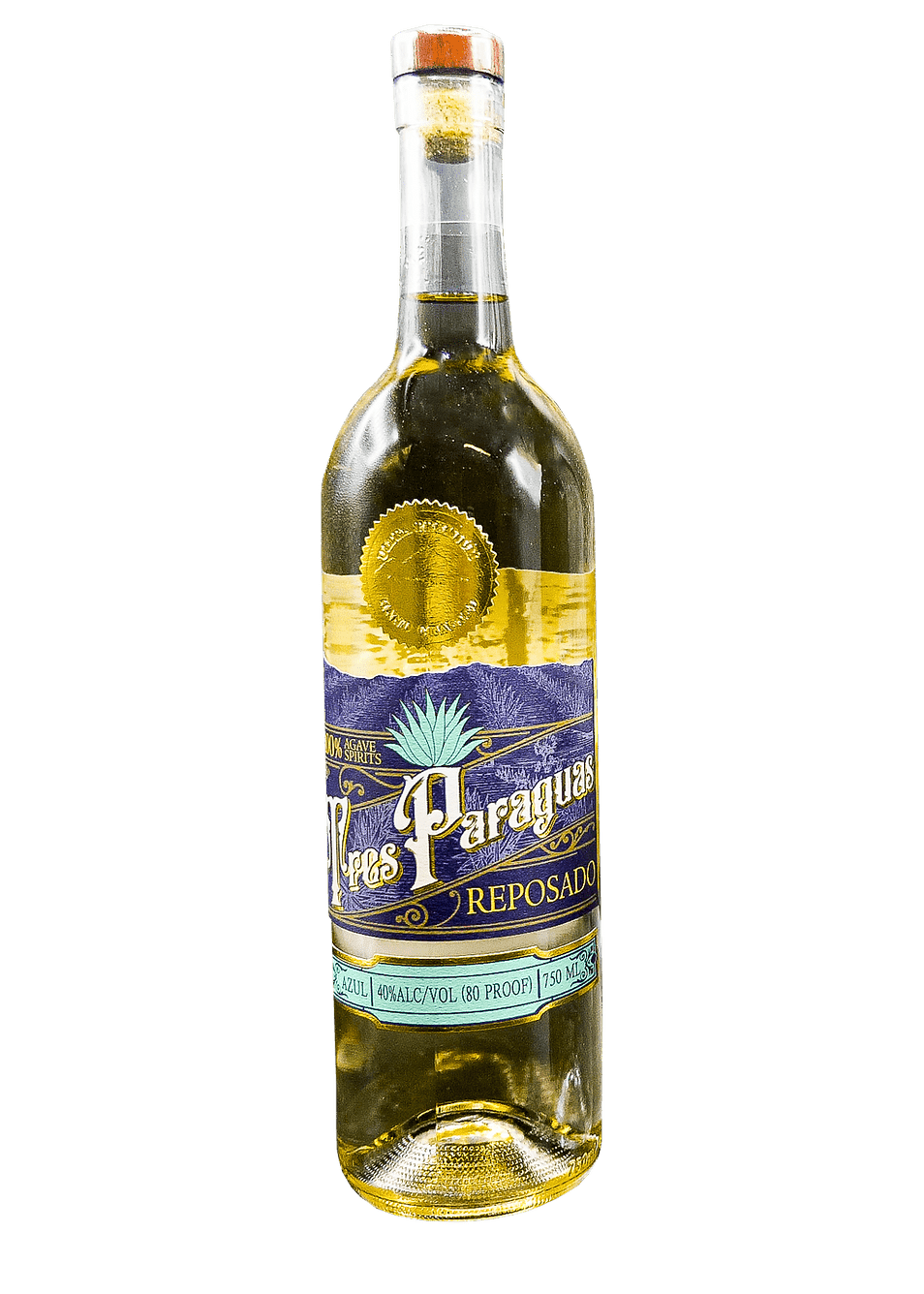 TRES PARAGUAS Tequila Reposado 1L