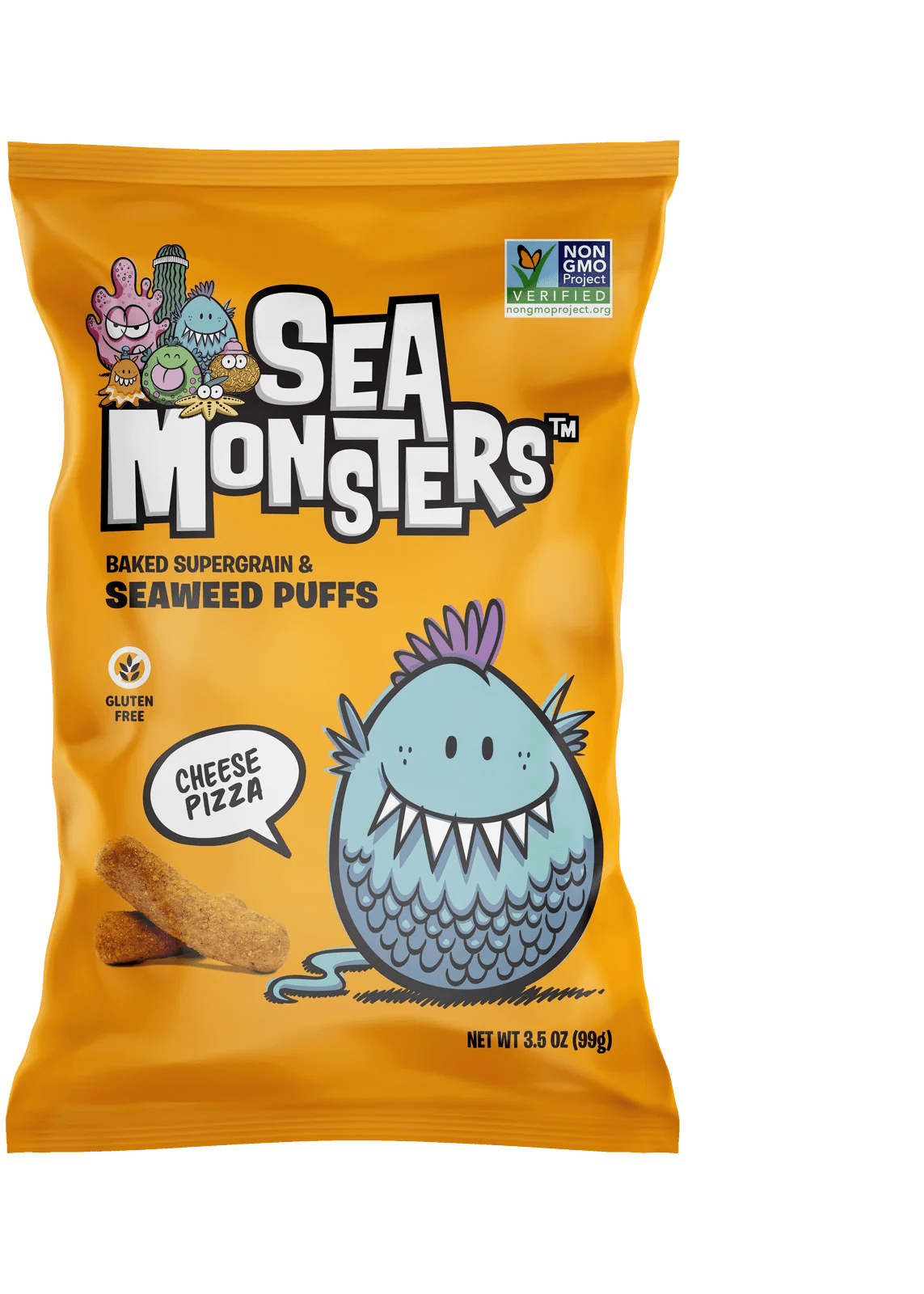 SEA MONSTERS Seaweed Puffs Cheese Pizza