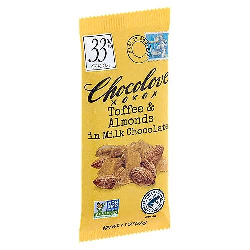 CHOCOLOVE Toffee & Almonds in Milk Chocolate