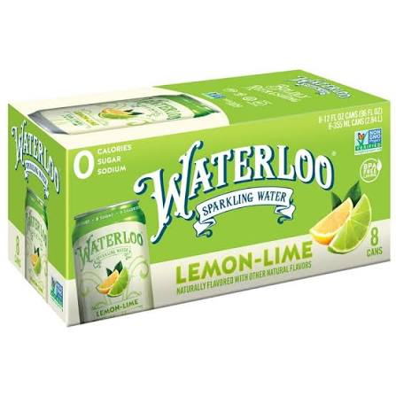 WATERLOO Sparkling Water Lemon Lime 8pac