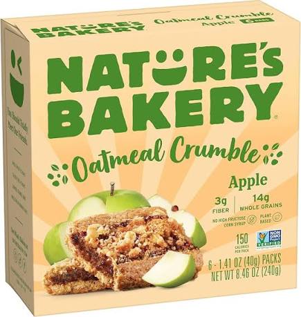 NATURE'S BAKERY Oatmeal Crumble Apple