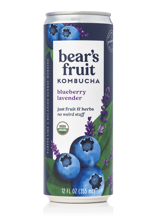 BEAR'S FRUIT Blueberry Lavender Kombucha