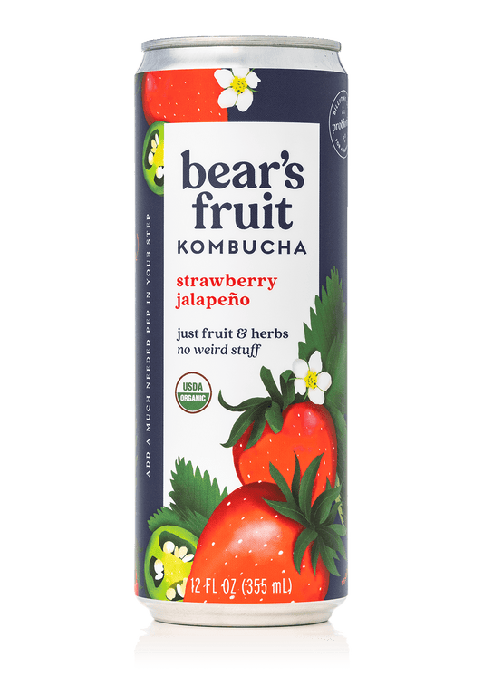 BEAR'S FRUIT Strawberry Jalapeño Kombucha