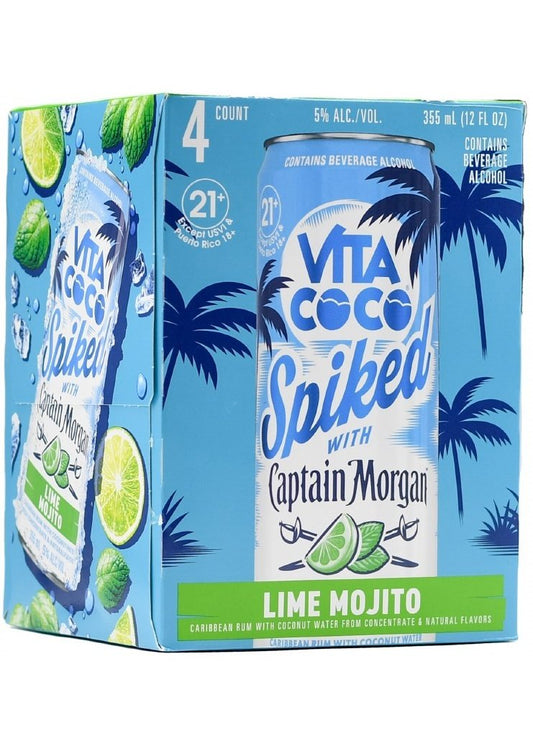 VITA COCO COCKTAIL Captain Morgan Lime Mojito 4PK