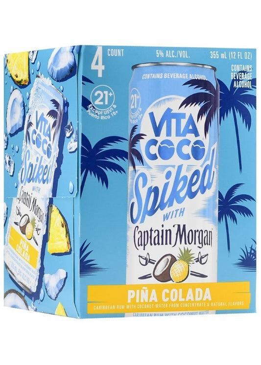 VITA COCO COCKTAIL Captain Morgan Pina Colada 4PK