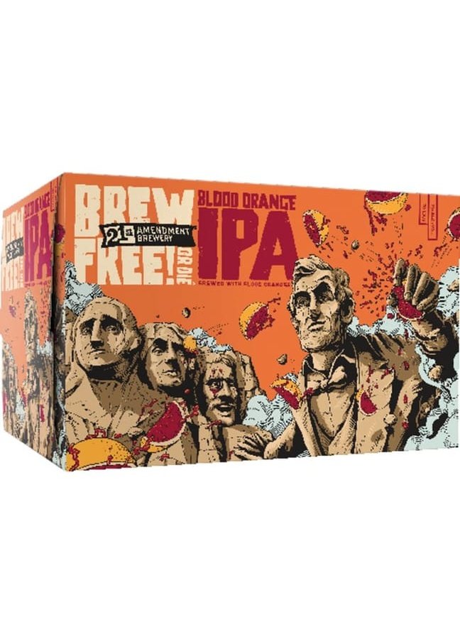 21ST AMENDMENT BREWERY IPA Brew Free Or Die! Blood Orange 6pk