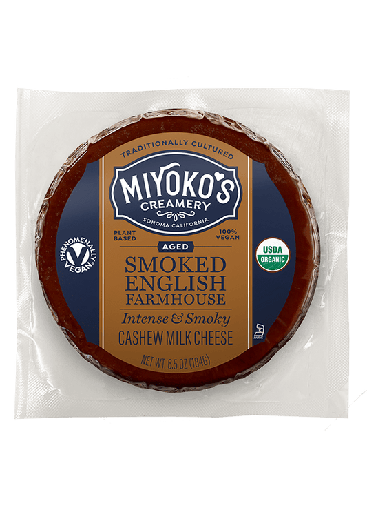 MIYOKO'S CREAMERY Cashew Smoked English Farmhouse Cheddar