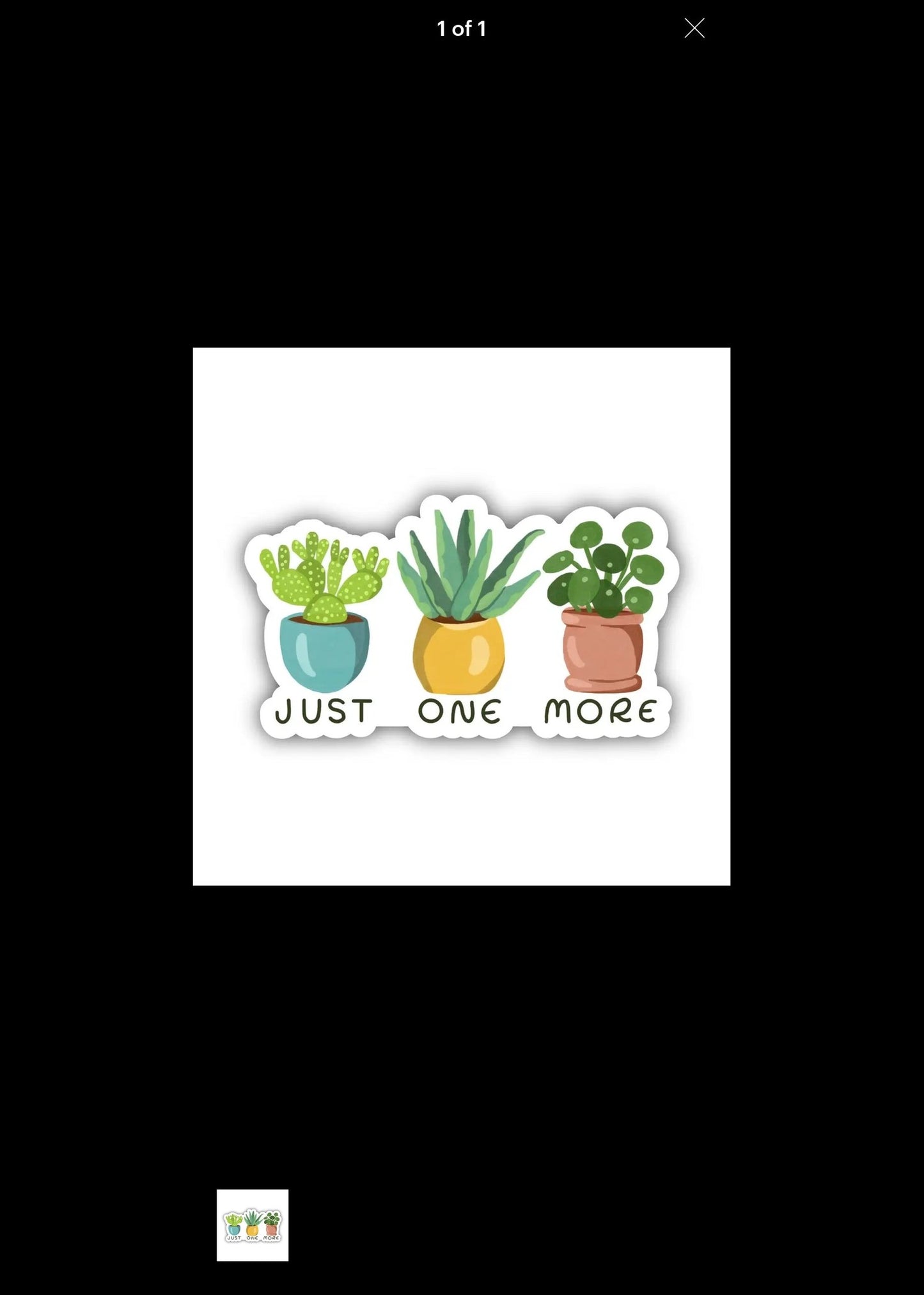 BIG MOONS, Sticker Just One More