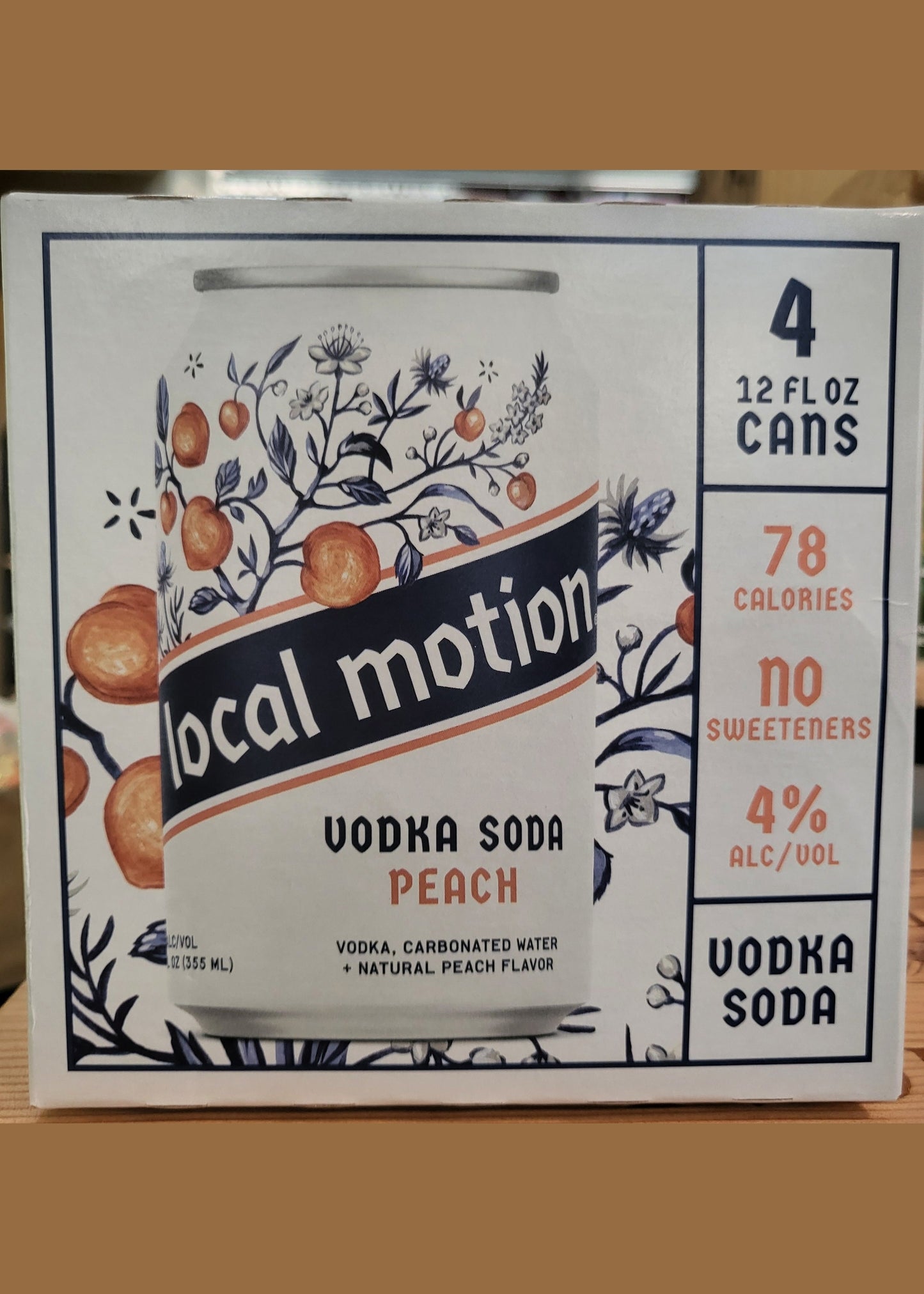 4PK LOCAL MOTION Vodka Soda Peach