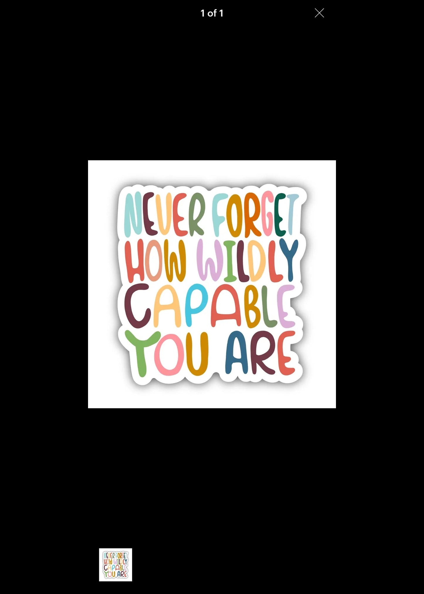 BIG MOONS, Sticker Never Forget How Wildly