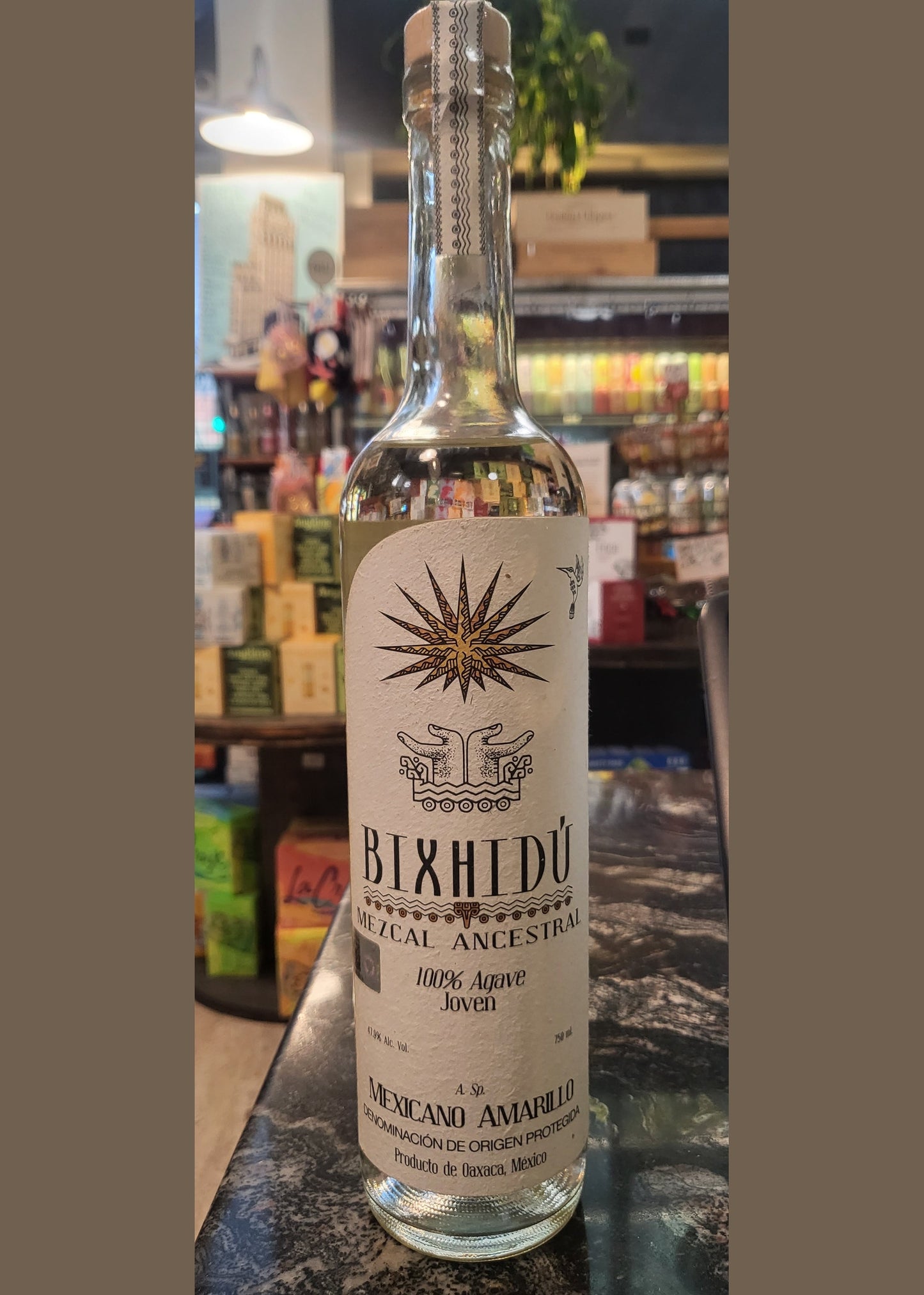 BIXHIDU MEZCAL 100% Joven Mexicano Amarillo 47.9%