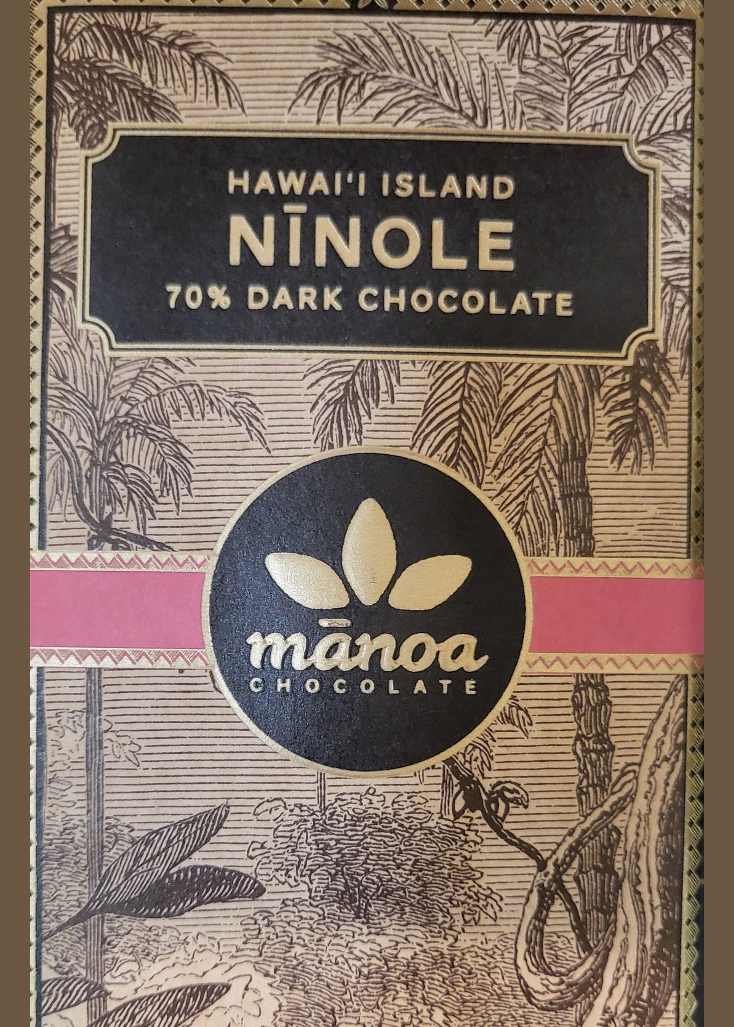Manoa Hawaii Island, Ninole 70%, 2.1oz