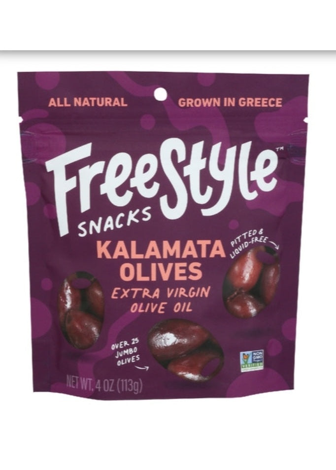 FREESTYLE KALAMATA PITTED OLIVES