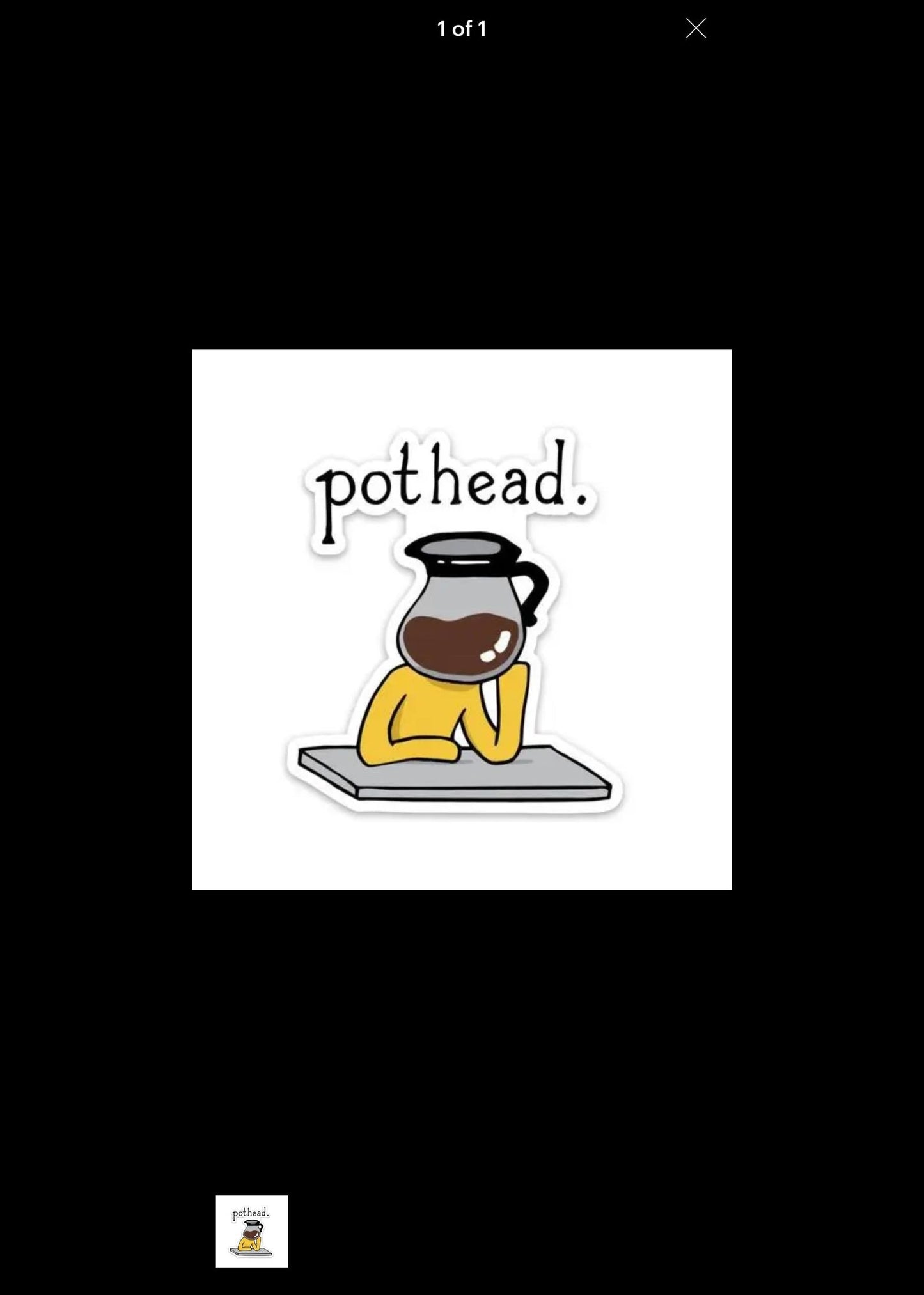 BIG MOONS, Sticker Pot Head