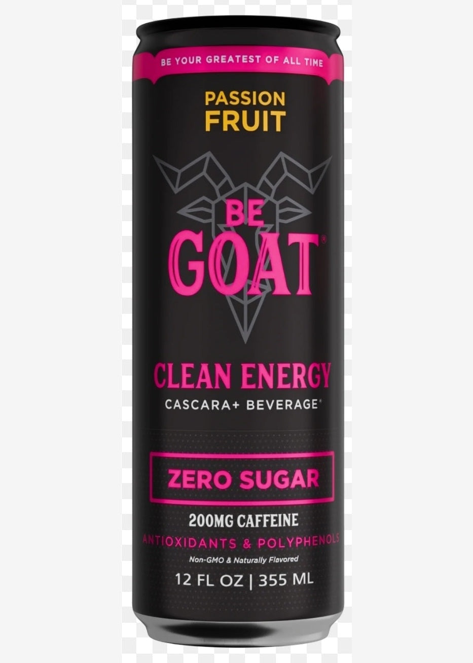 BE GOAT Passion Fruit Clean Energy Cascara Beverage