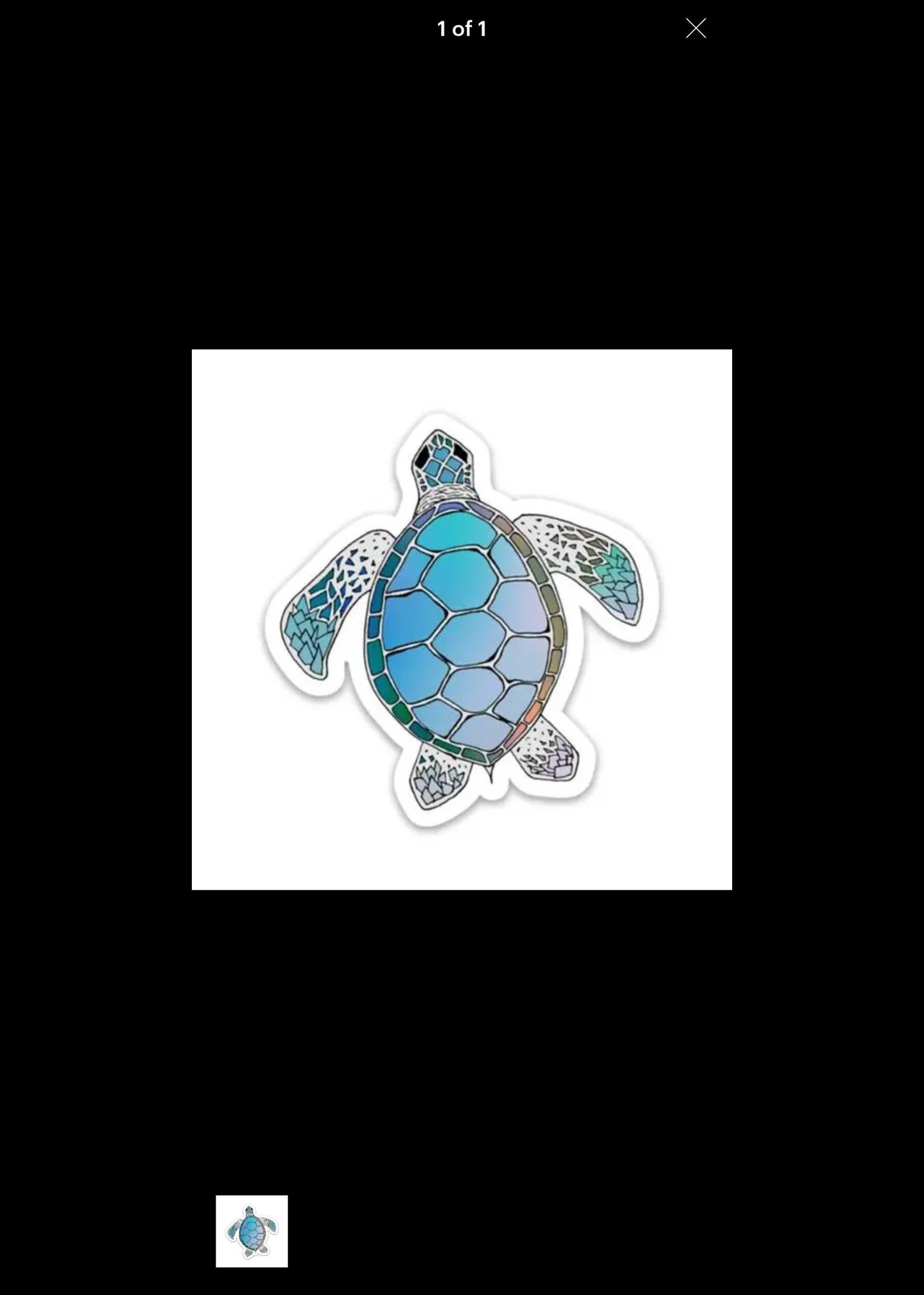 BIG MOONS, Sticker Sea Turtle