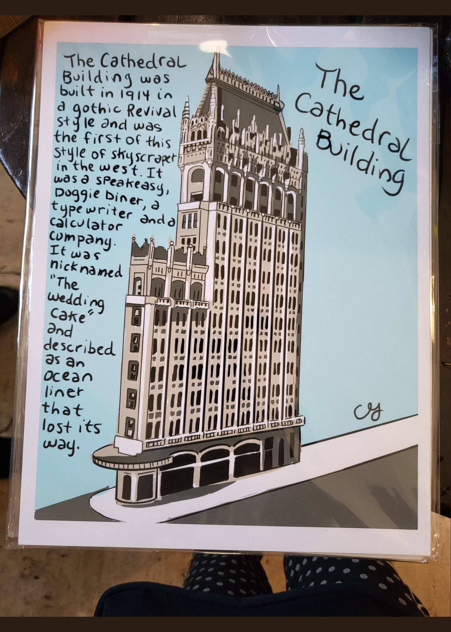 CARA POSTER Downt The Cathedral Building