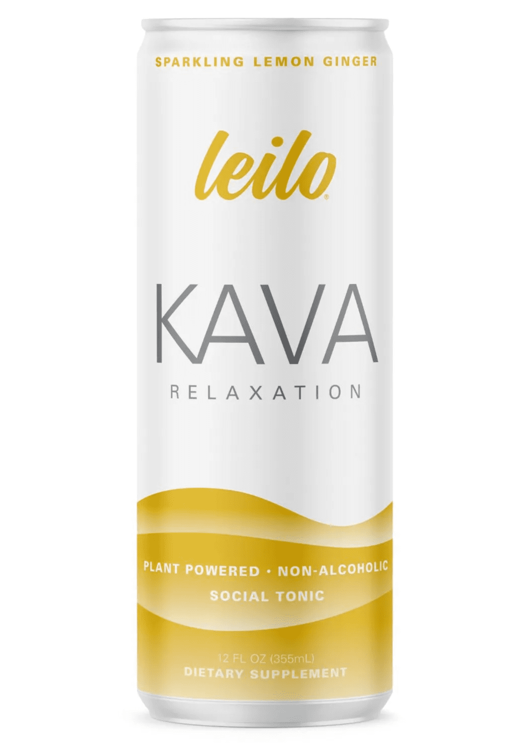 LEILO Kava Relaxation Sparkling Lemon Ginger