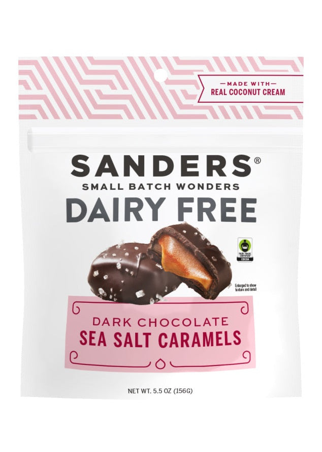 SANDERS Dairy-Free Dark Chocolate Caramels Pack