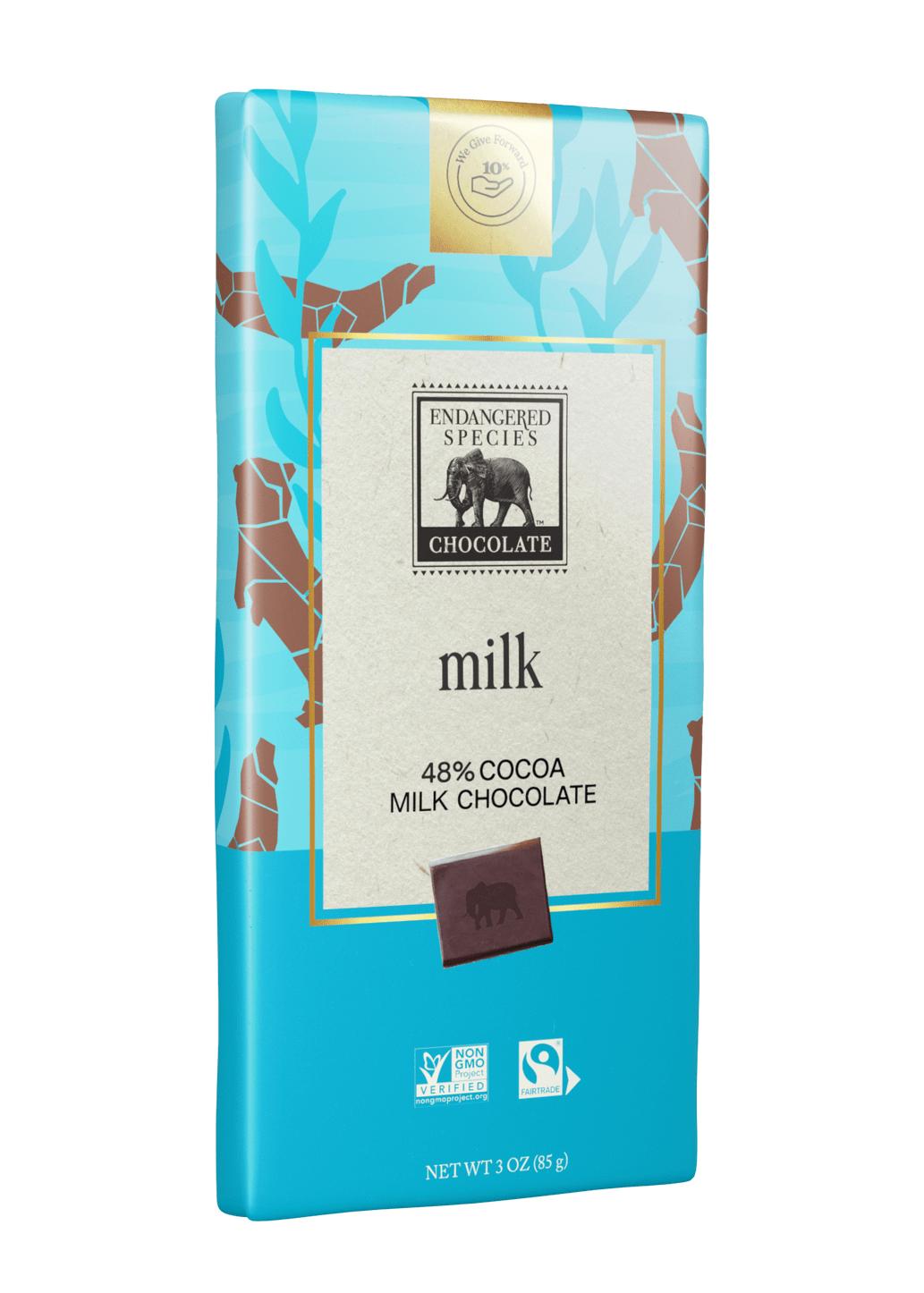 ENDANGERED SPECIES 'Sea Otter' 48% Milk Chocolate Bar