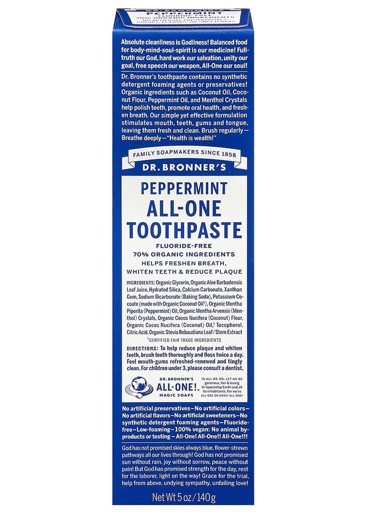 DR. BRONNER All-One Peppermint Toothpaste