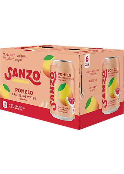 SANZO Pomelo Sparkling Water 6 Pack