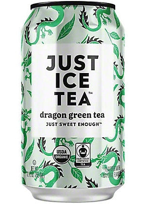 JUST ICE TEA Dragon Green Tea Can