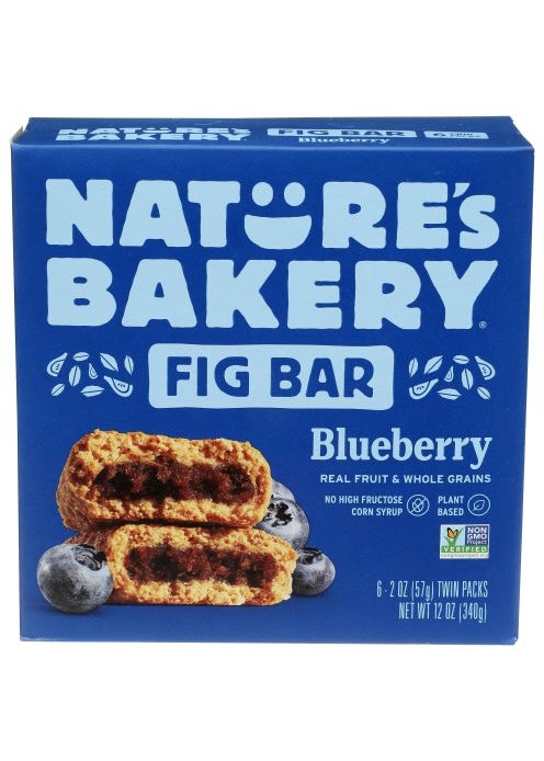 NATURE'S BAKERY Whole Wheat Blueberry Fig Bars 6 Pack