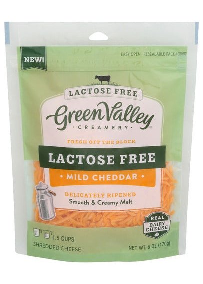 GREEN VALLEY ORGANICS Lactose Free Mild Cheese Shredded