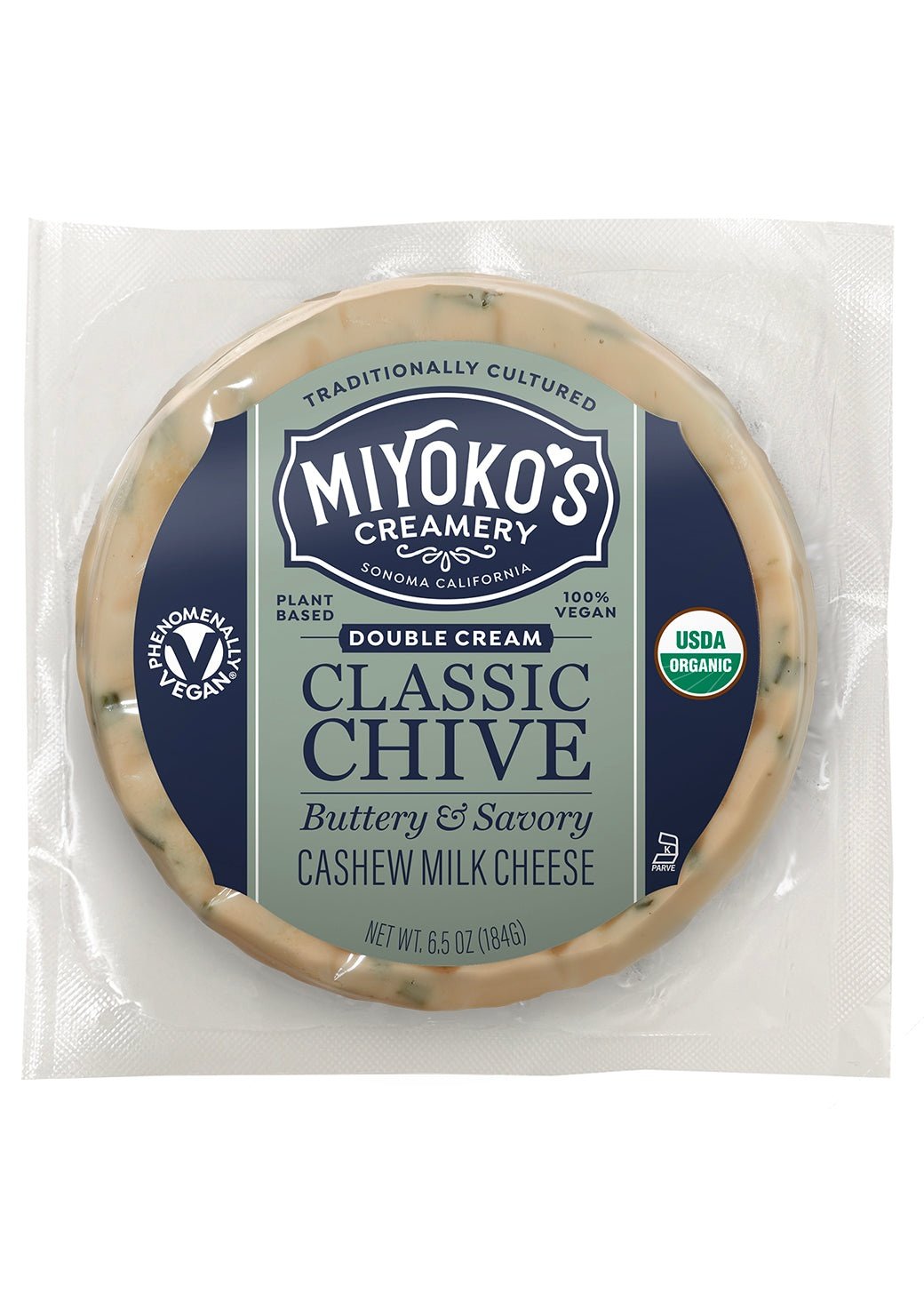 MIYOKO'S CREAMERY Double Cream Classic Chive Cashew Milk Cheese