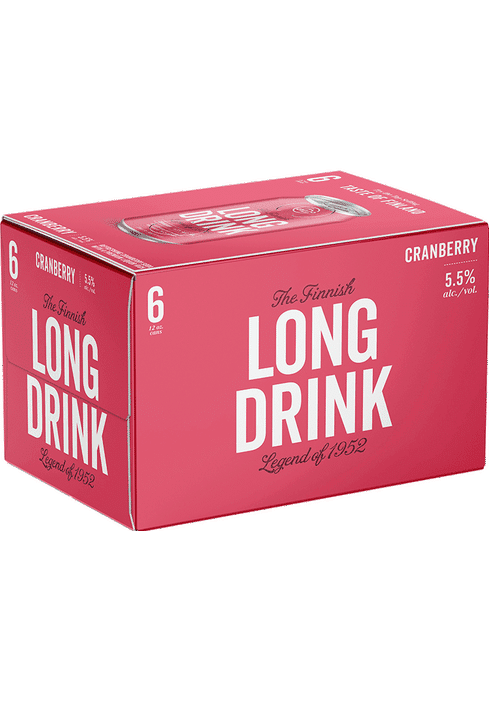 LONG DRINK Cranberry Cocktail 6PK
