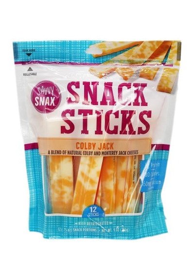 SAVVY SNAX Extra Sharp Cheddar Snack Sticks