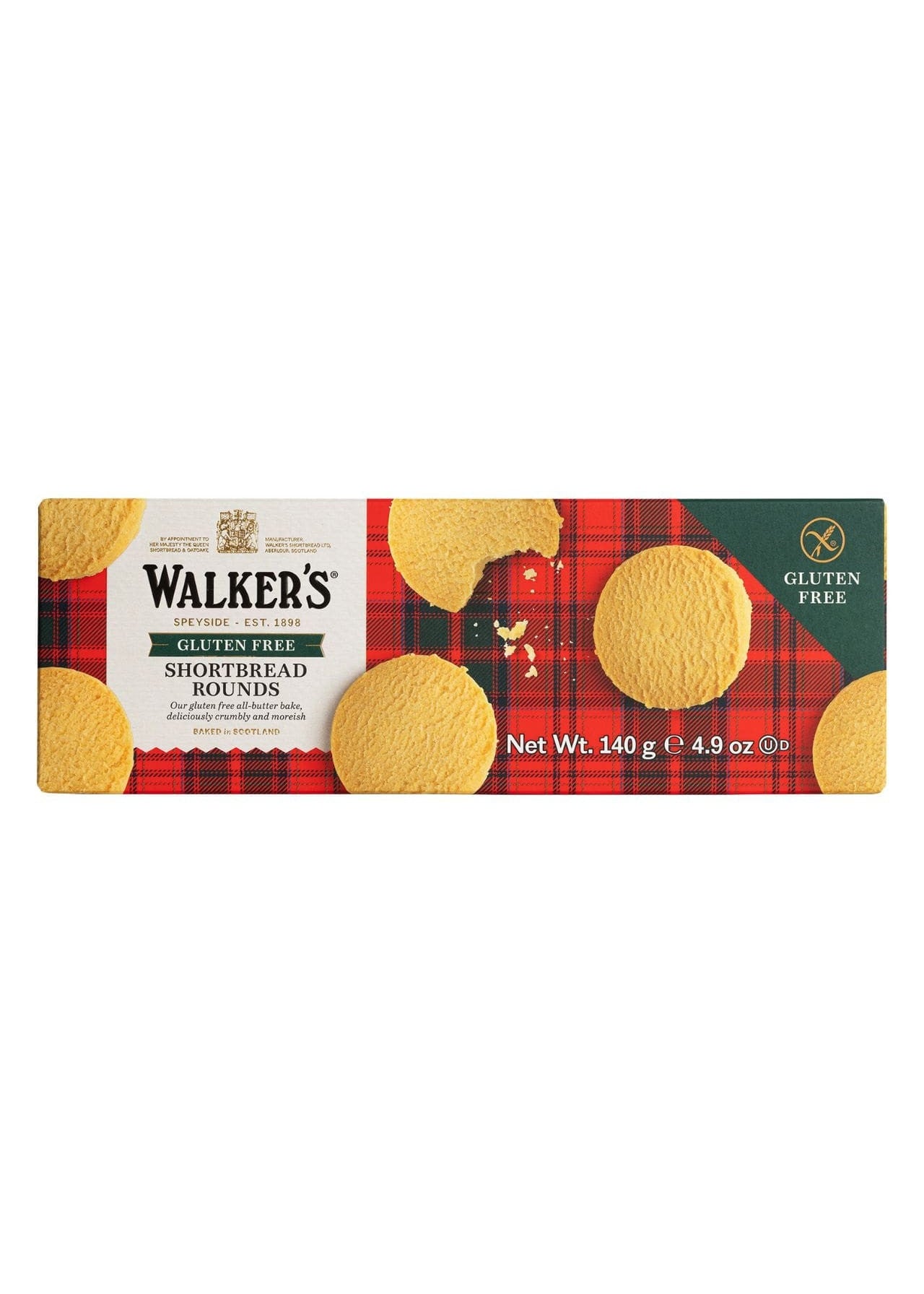 WALKERS Gluten Free Shortbread Rounds