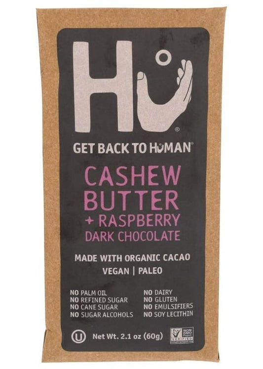 HU KITCHEN Cashew Butter + Raspberry Dark Chocolate