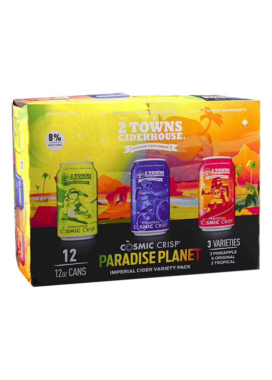 2 TOWNS CIDERHOUSE Paradise Planet Imperial Cider Variety Pack