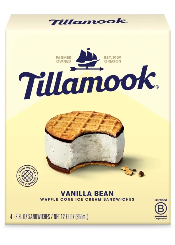 TILLAMOOK Vanilla Ice Cream Sandwich