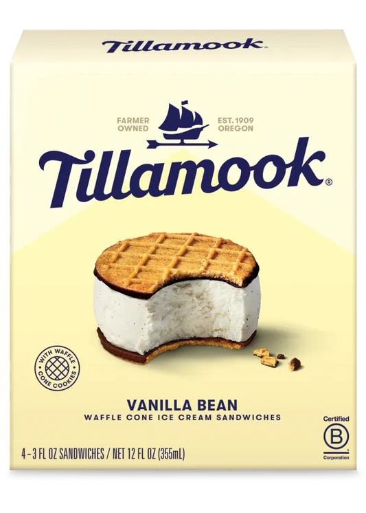 TILLAMOOK Vanilla Ice Cream Sandwich